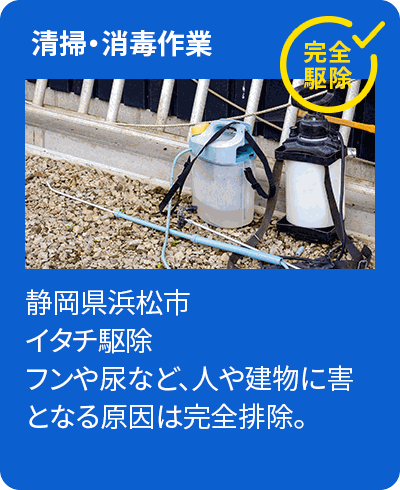清掃・消毒作業